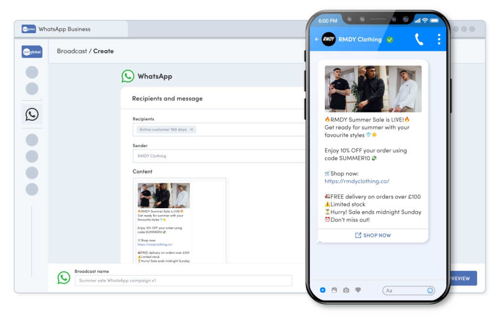 Text Global Bulk WhatsApp Broadcast