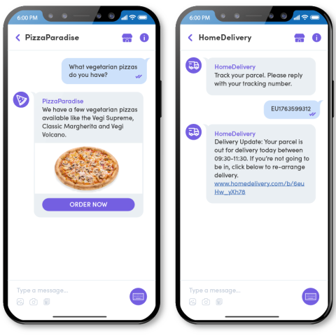 Text Global Viber Conversational Messages
